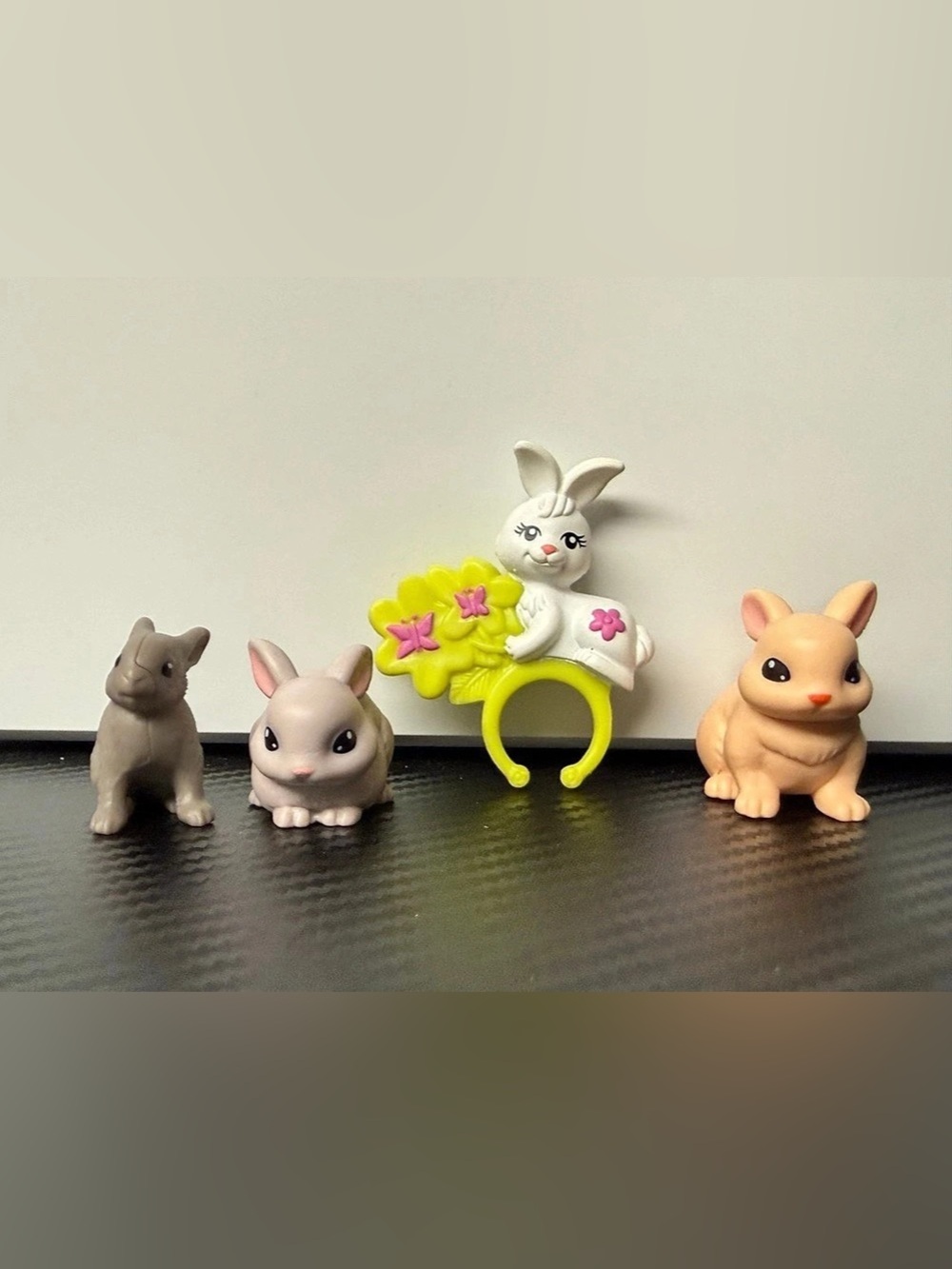 Rabbit Figurine & ring Set